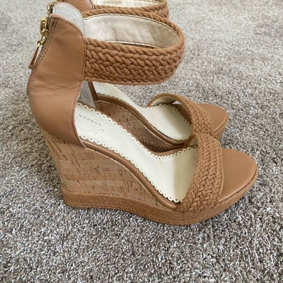 C. Wonder Platform Wedge Sandal with cork heel size 7 - Picture 5 of 8